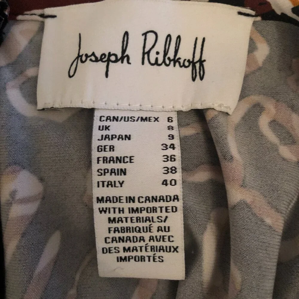 Joseph Ribkoff Abstract Ruched Dress - Picture 6 of 6